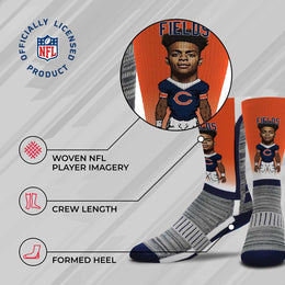 Chicago Bears NFL Adult V Curve MVP Player Crew Socks - Orange