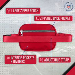 Kansas City Chiefs NFL Gameday On The Move Crossbody Belt Bag - Red