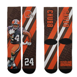 Cleveland Browns NFL Adult Player Stripe Sock - Brown