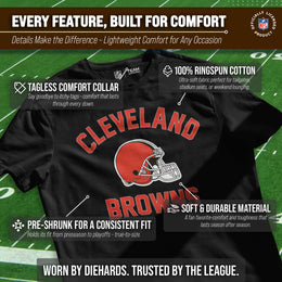 Cleveland Browns Team Fan Apparel NFL  Gameday T-Shirt - Black