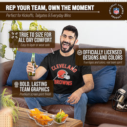 Cleveland Browns Team Fan Apparel NFL  Gameday T-Shirt - Black