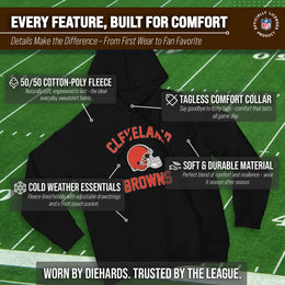 Cleveland Browns Team Fan Apparel NFL  Medium Black Gameday Hoodie - Black