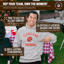 Cleveland Browns Team Fan Apparel NFL  Gameday Hoodie - Sport Gray