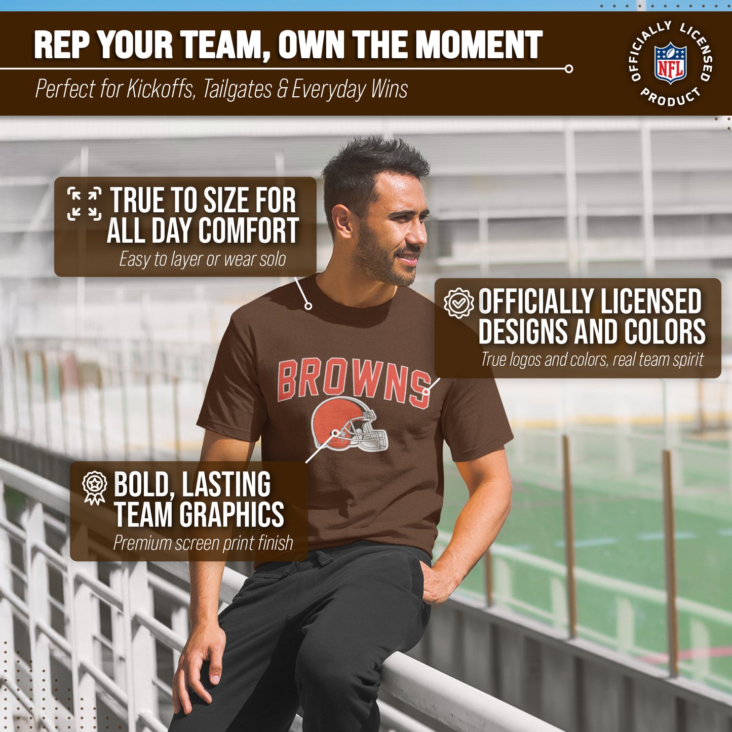 Cleveland Browns NFL Home Team Tee - Brown