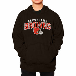 Cleveland Browns NFL Youth Starting Fresh Hoodie- Pro Football Sweatshirt for Boys and Girls - Black Heather
