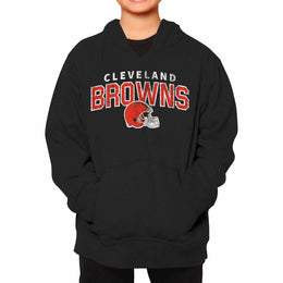 Cleveland Browns NFL Youth Starting Fresh Hoodie- Pro Football Sweatshirt for Boys and Girls - Black