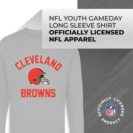 Cleveland Browns NFL Youth Gameday Crewneck Sweatshirt - Gray