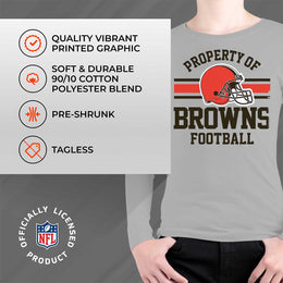 Cleveland Browns NFL Gameday Youth Football Long Sleeve Shirt - Gray