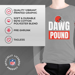 Cleveland Browns NFL Youth Team Slogan Long Sleeve Shirt  - Gray