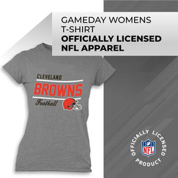 Cleveland Browns NFL Womens Relaxed Fit Tshirt - Sport Gray