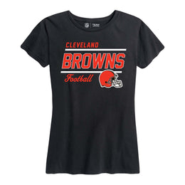 Cleveland Browns NFL Womens Relaxed Fit Tshirt - Black