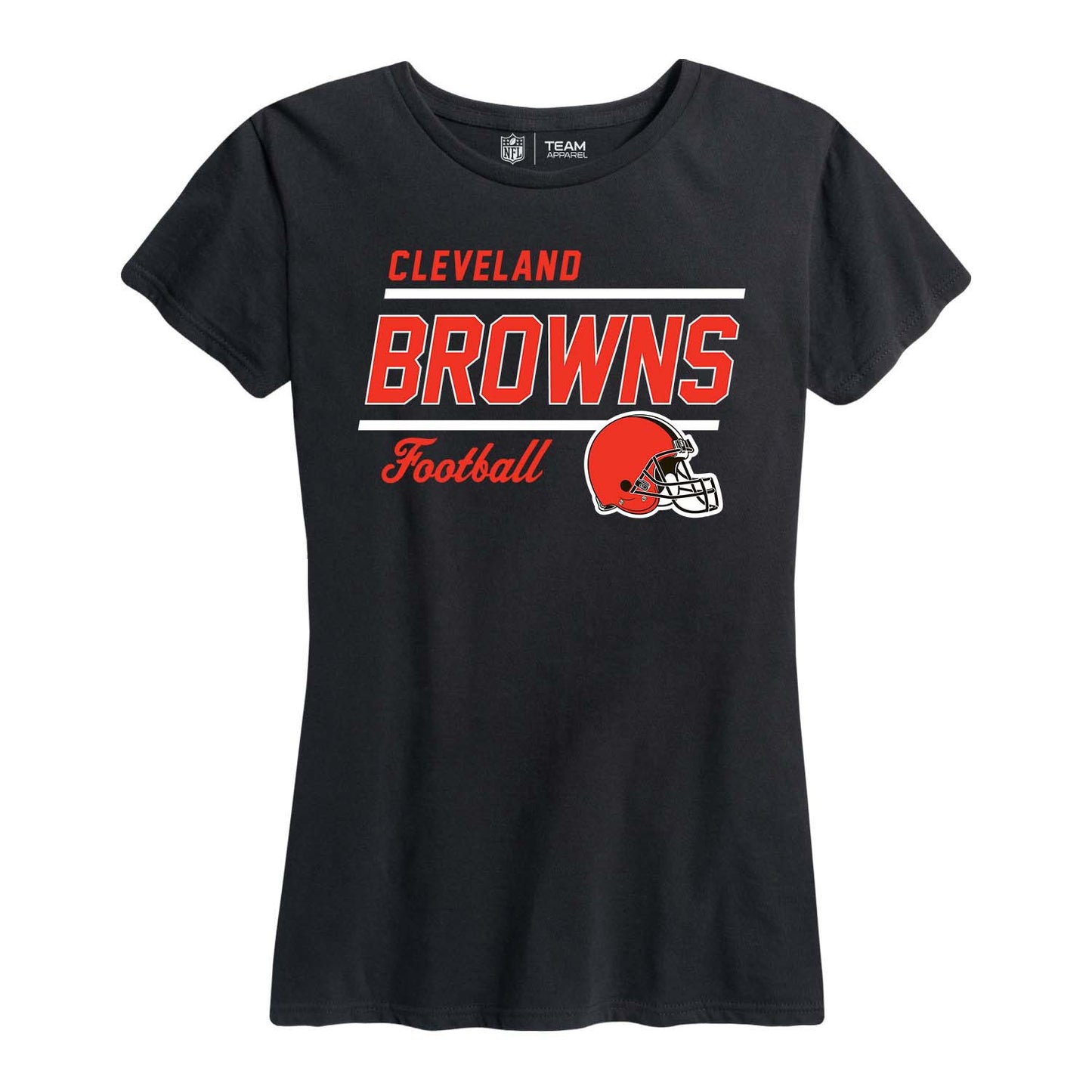 Cleveland Browns NFL Womens Relaxed Fit Tshirt - Black