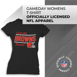 Cleveland Browns NFL Womens Relaxed Fit Tshirt - Black