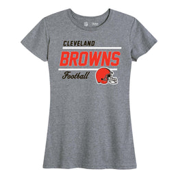 Cleveland Browns NFL Womens Relaxed Fit Tshirt - Sport Gray