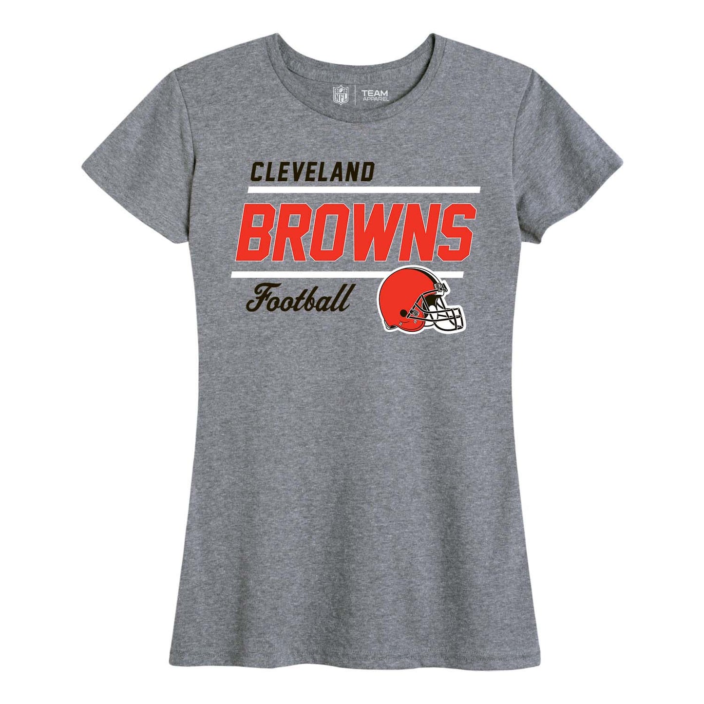 Cleveland Browns NFL Womens Relaxed Fit Tshirt - Sport Gray