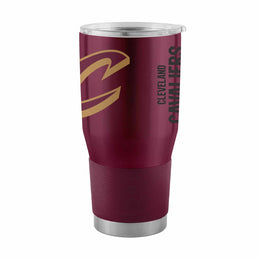 Cleveland Cavaliers NBA Basketball 30oz Stainless Steel Vacuum Insulated Game Day Tumbler with Silicone Grip - Maroon