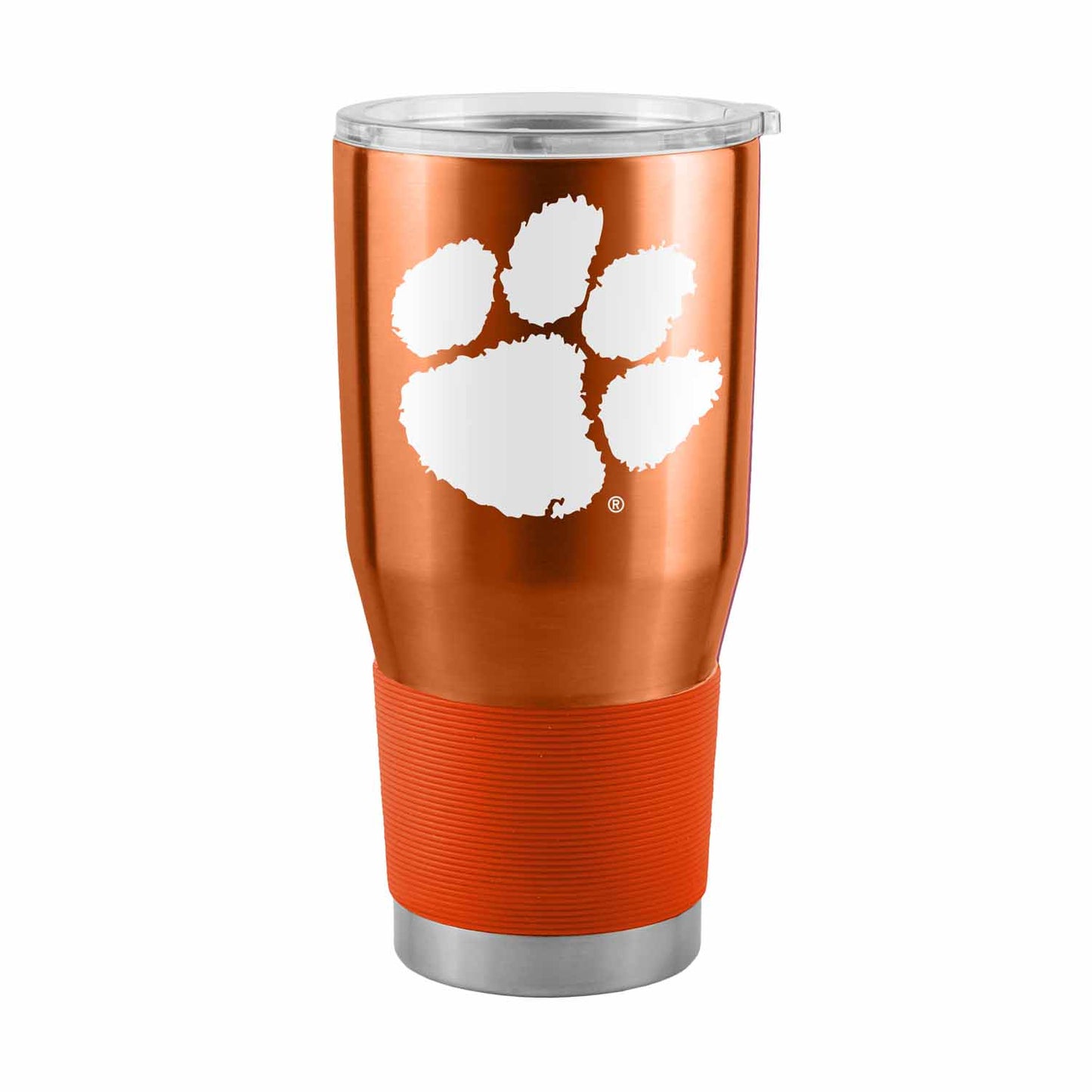 Clemson Tigers NCAA University 30oz Stainless Steel Vacuum Insulated Game Day Tumbler with Silicone Grip - Orange