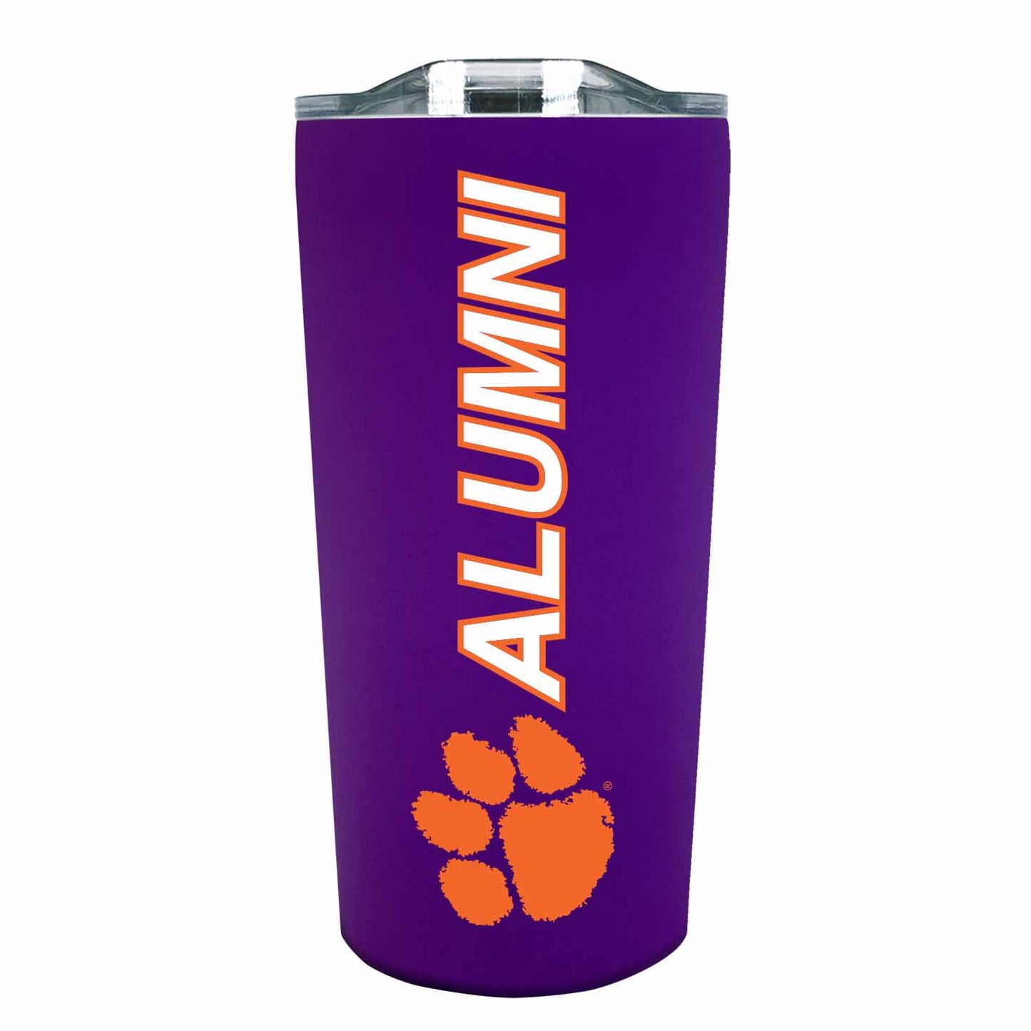Clemson Tigers Collegiate Stainless Steel Travel Tumbler for Alumni - Purple