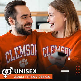 Clemson Tigers Adult Tackle Twill Crewneck - Orange