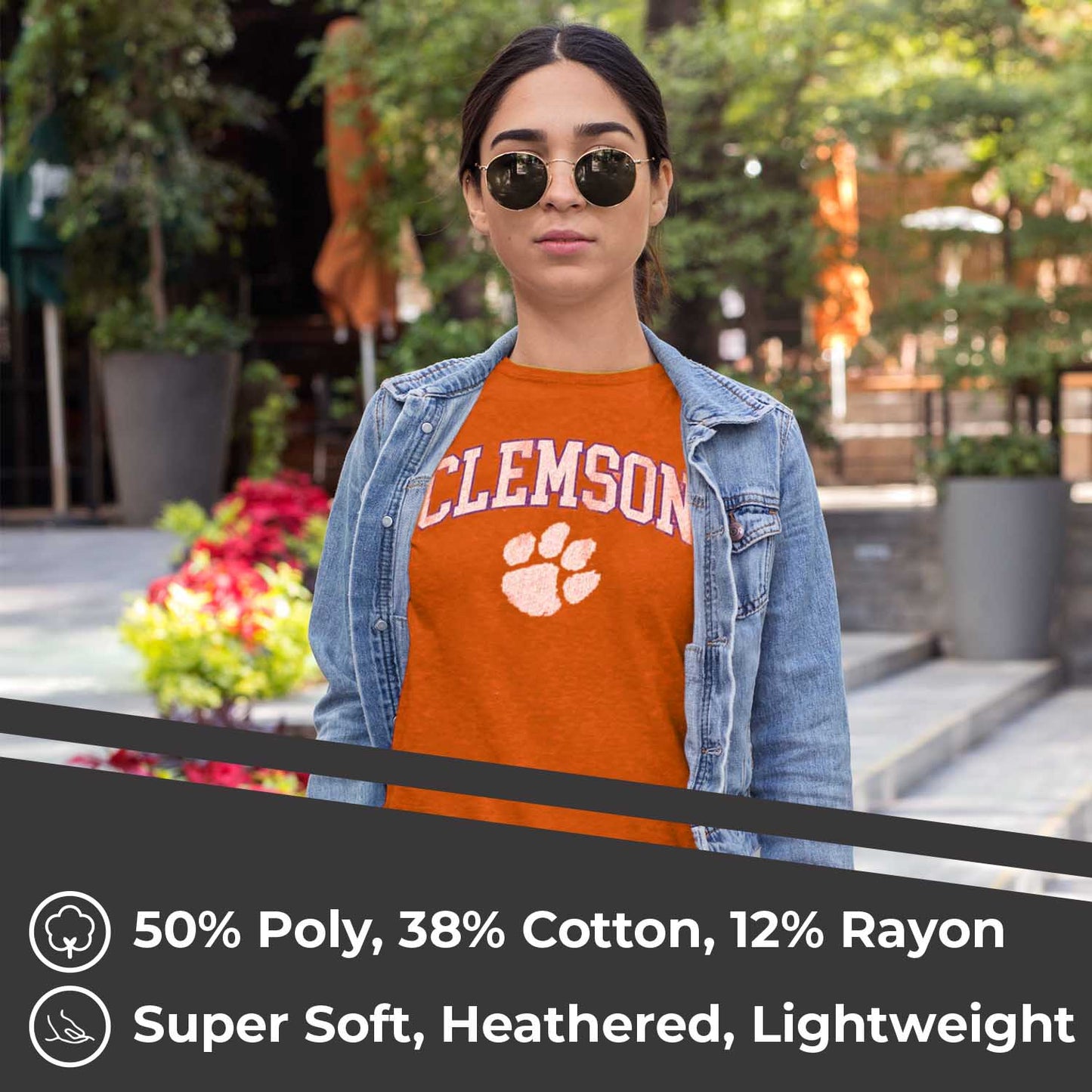 Clemson Tigers University Women's T-Shirt - Orange
