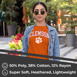 Clemson Tigers University Women's T-Shirt - Orange