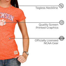 Clemson Tigers University Women's T-Shirt - Orange