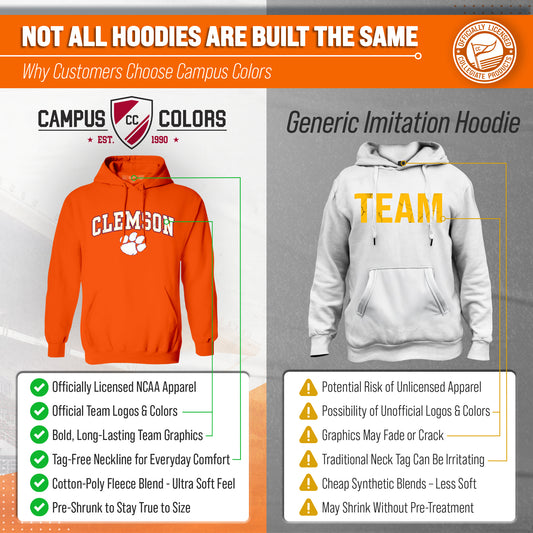 CLEM Arch & Logo Gameday Hoodie - Orange