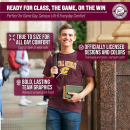 Central Michigan Chippewas NCAA Adult Gameday Cotton T-Shirt - Maroon