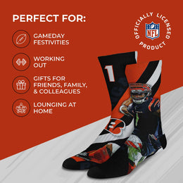 Cincinnati Bengals NFL Adult Player Stripe Sock - Black #1