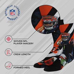 Cincinnati Bengals NFL Adult Player Stripe Sock - Black #1