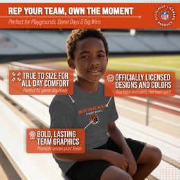 Cincinnati Bengals NFL Youth Football Helmet Tagless T-Shirt - Charcoal