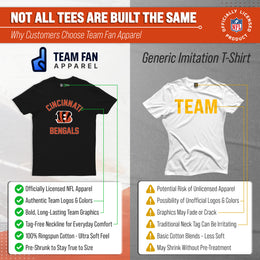 Cincinnati Bengals Team Fan Apparel NFL  Gameday T-Shirt - Black