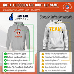 Cincinnati Bengals Team Fan Apparel NFL  Gameday Hoodie - Sport Gray