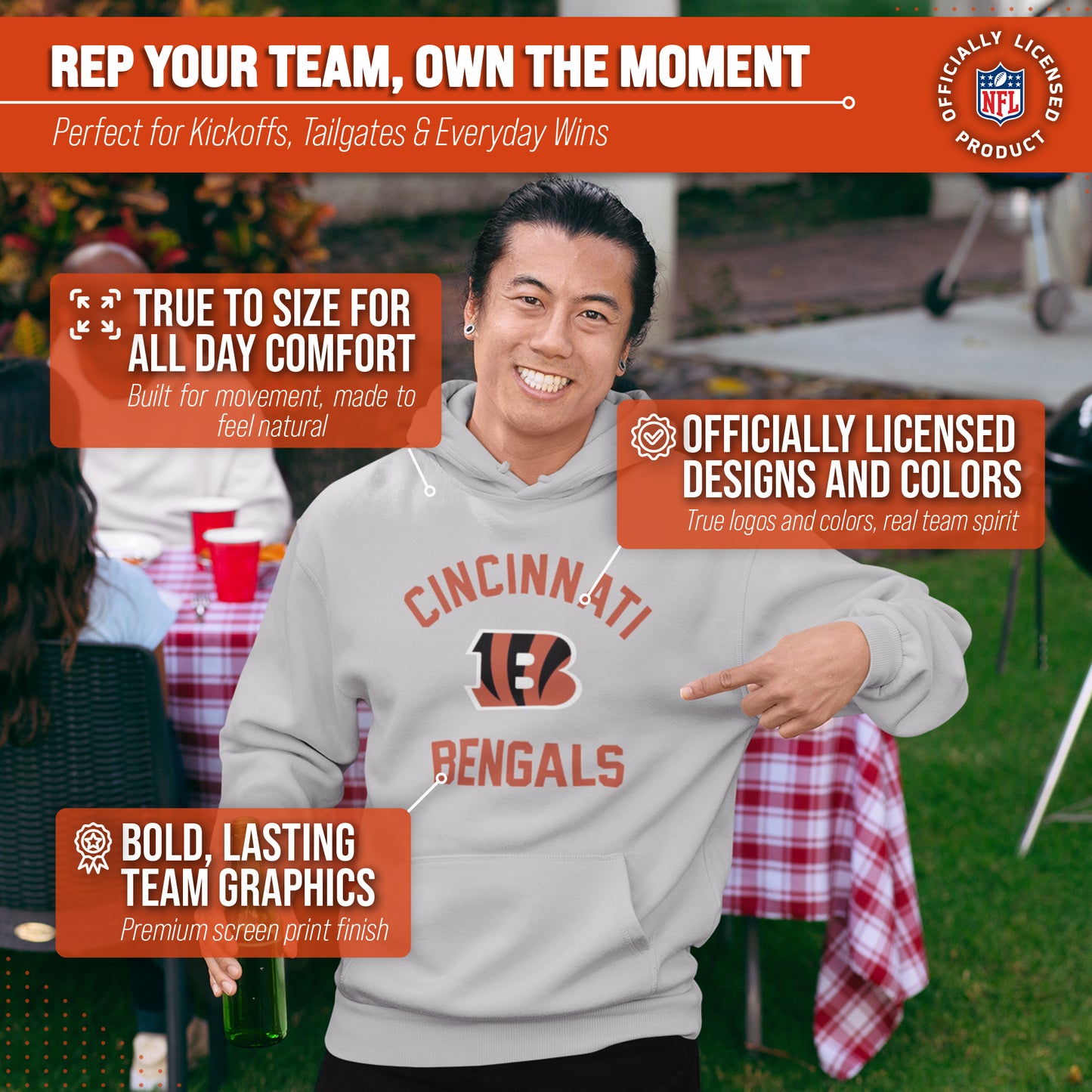 Cincinnati Bengals Team Fan Apparel NFL  Gameday Hoodie - Sport Gray