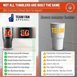 Cincinnati Bengals NFL 30oz Gameday Stainless Steel Tumbler - Black