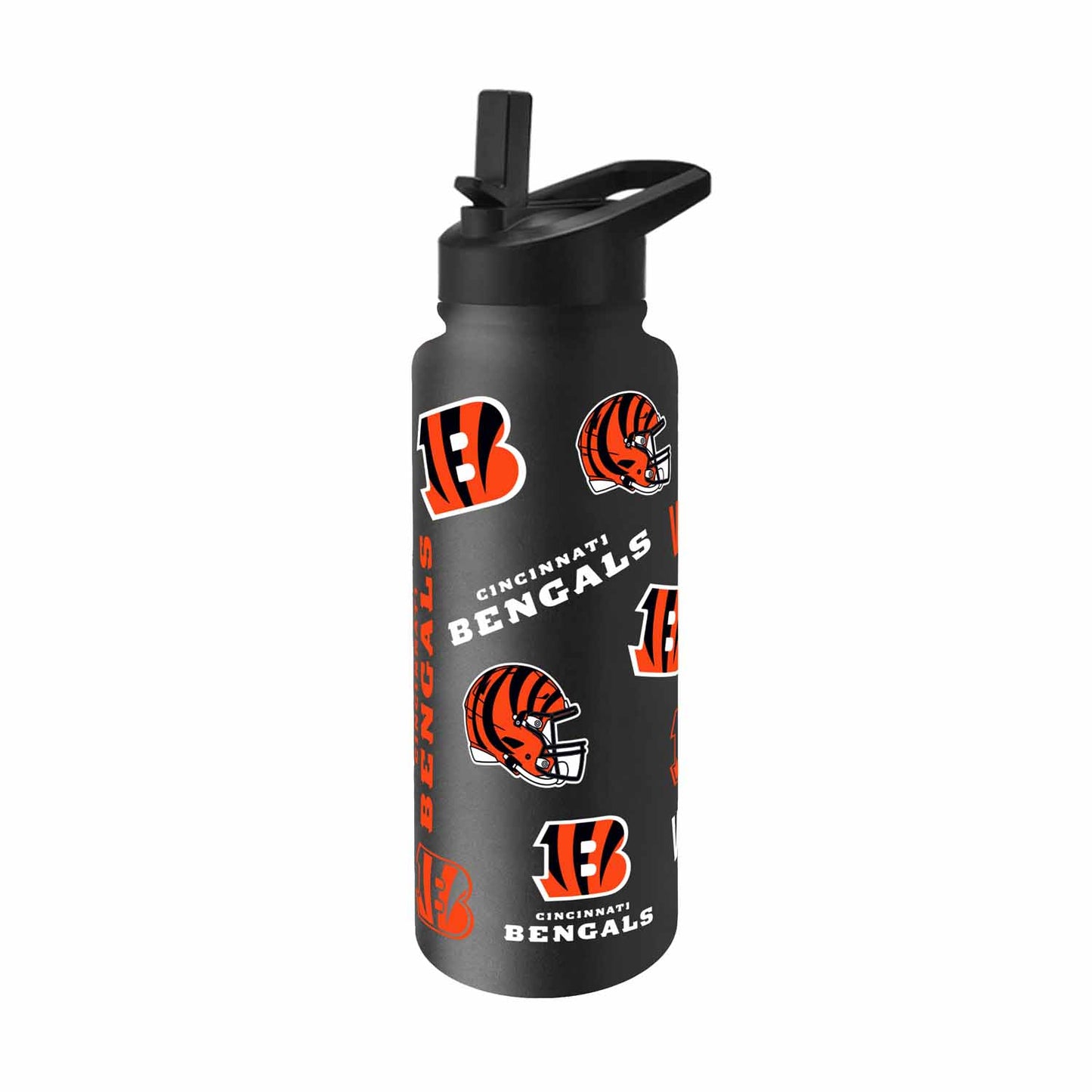 Cincinnati Bengals NFL 34oz Quencher Stainless Steel Insulated Water Bottle - Black