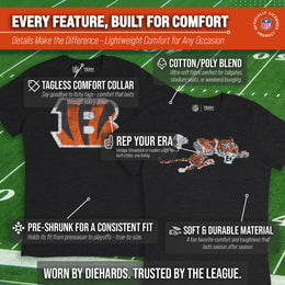 Cincinnati Bengals NFL Modern Throwback T-shirt - Team Color