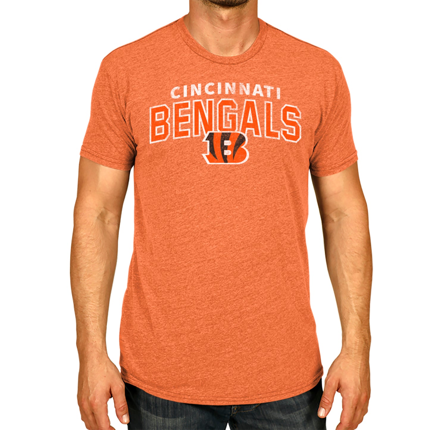 Cincinnati Bengals NFL Starting Fresh Short Sleeve Heather T-Shirt - Orange