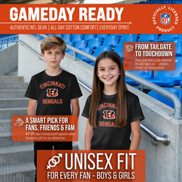 Cincinnati Bengals NFL Youth Gameday Football T-Shirt - Black