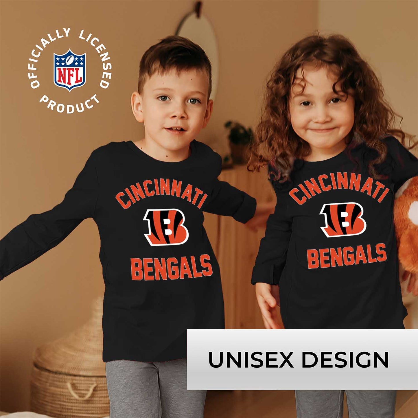 Cincinnati Bengals NFL Youth Gameday Crewneck Sweatshirt - Black