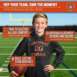 Cincinnati Bengals NFL Youth Gameday Hooded Sweatshirt - Black