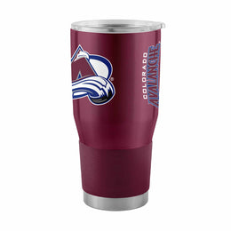Colorado Avalanche NHL Hockey 30oz Stainless Steel Vacuum Insulated Game Day Tumbler with Silicone Grip - Maroon
