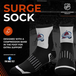 Colorado Avalanche NHL Youth Surge Socks - Black
