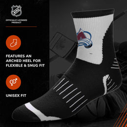 Colorado Avalanche NHL Youth Surge Socks - Black