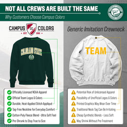 Colorado State Rams Adult Tackle Twill Crewneck - Green