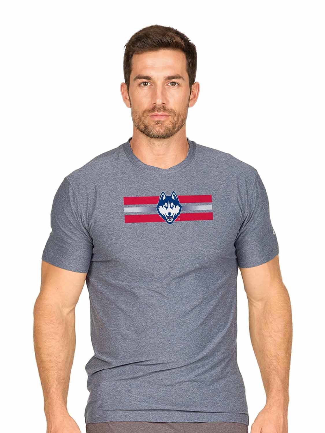 UCONN Huskies  Scholarship Cloud Jersey Short Sleeve Tee - Navy Heather