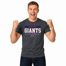 New York Giants  Team Block Charcoal T-Shirt for Men and Women - Charcoal