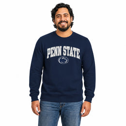 Penn State Nittany Lions  NCAA Tackle Twill Crewneck Sweatshirt Men Women - Navy