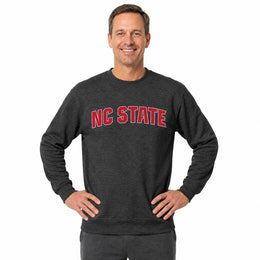 NC State Wolfpack  NCAA Unisex Adult Crewneck Fleece Sweatshirt - Charcoal