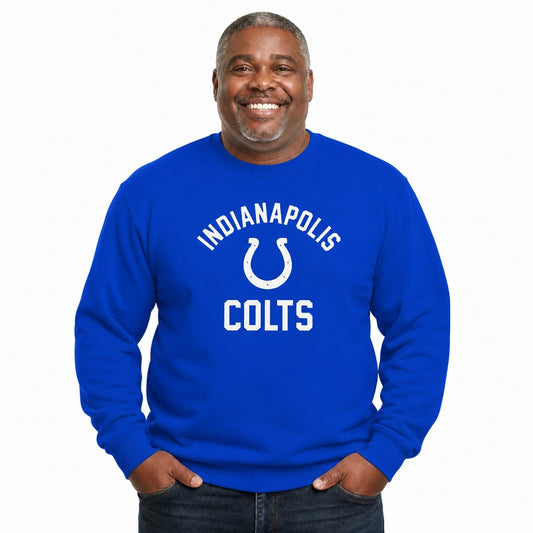 Indianapolis Colts  NFL Gameday Crewneck Sweatshirt Fleece Pullover Unisex - Royal